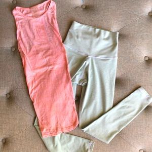 DYI workout outfit - signature leggings and burnout tank top